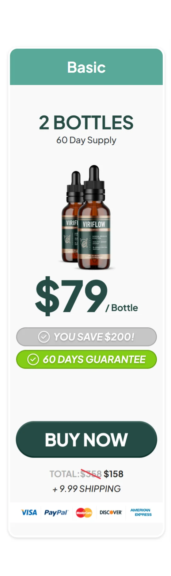 ViriFlow™ 2 bottles pricing